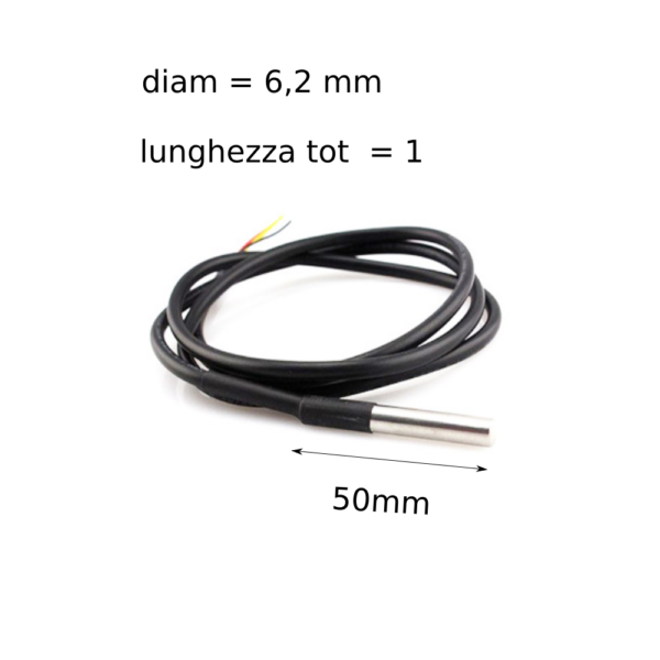 Sonde de température DS18B20 3 mètres – Image 2