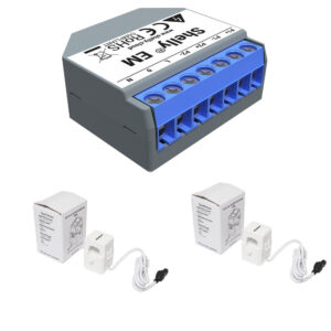 Shelly EM 2 pinces de courant 50A compteur d’autoconsommation photovoltaïque