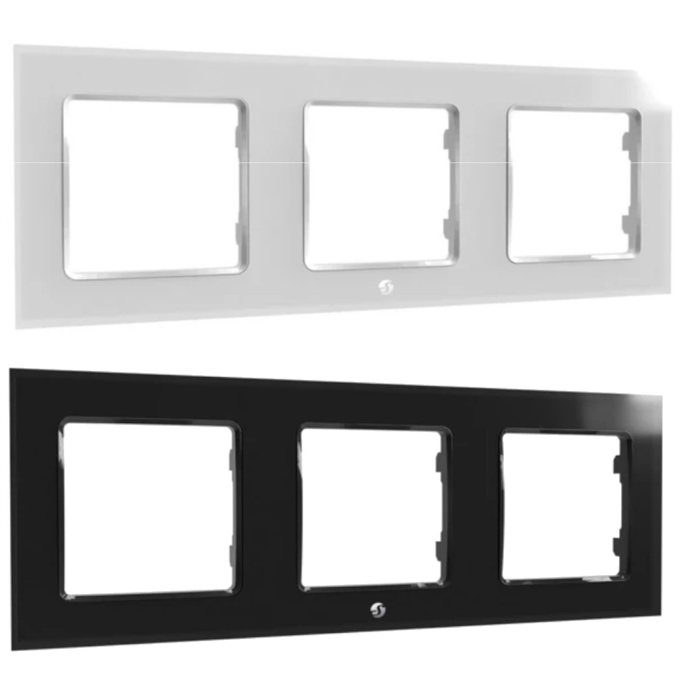 Shelly Wall Frame 3 pour interrupteur mural Blanc ou Noir